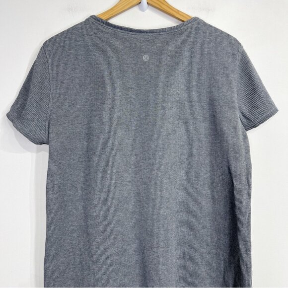 Lululemon Love Crew III *Waffle Heathered Core Medium Grey - Picture 4 of 6
